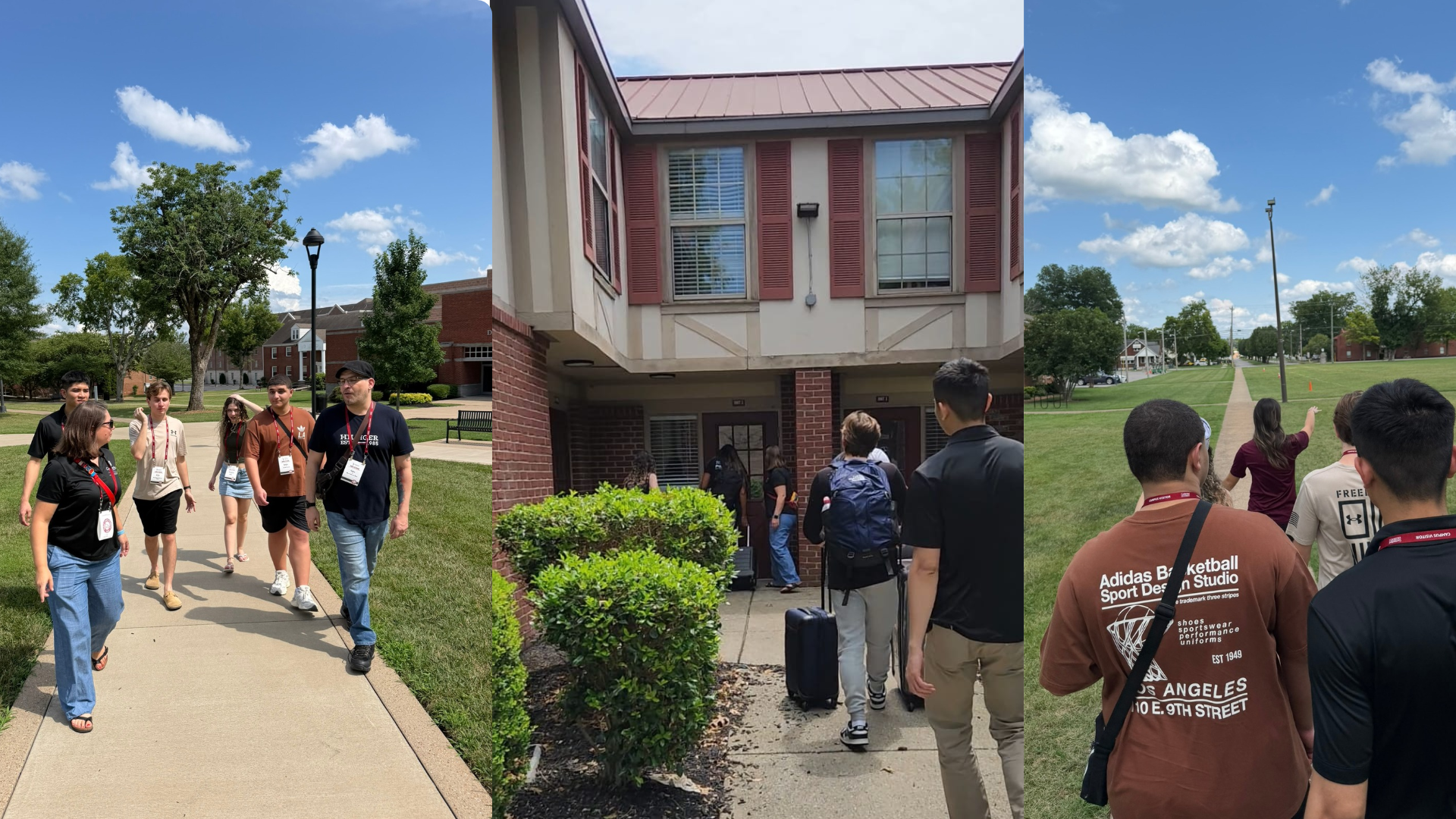 Os alunos conhecendo o campus de Cumberland